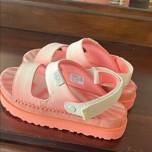 UGG Pink Platform Sandals